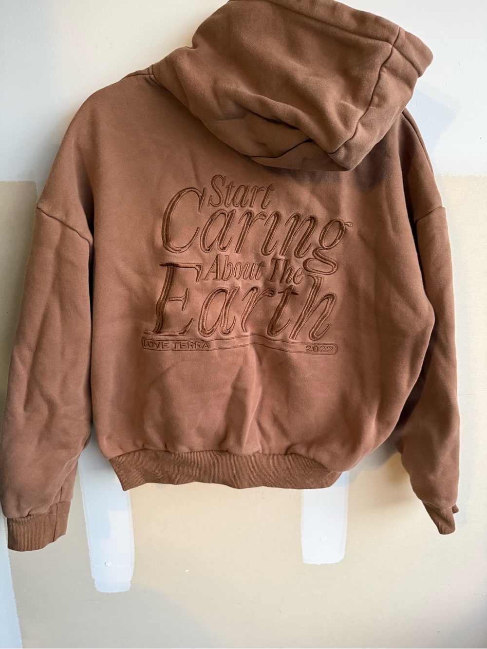 Love Terra Brown Women's Pullover Hoodie - Picture 3 of 3